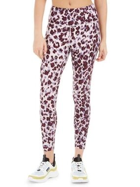 Calvin Klein Performance purple leopard print leggings. Size: XS